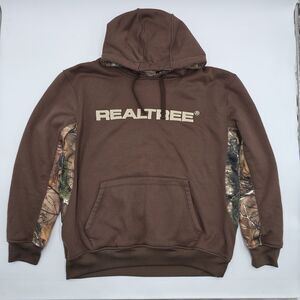 Realtree Fleece Hoodie Brown Camouflage Men’s Size XL